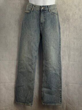 Sun + Stone Men's Straight-Fit Faded Jeans, Vintage Light Blue Wash, 30x30